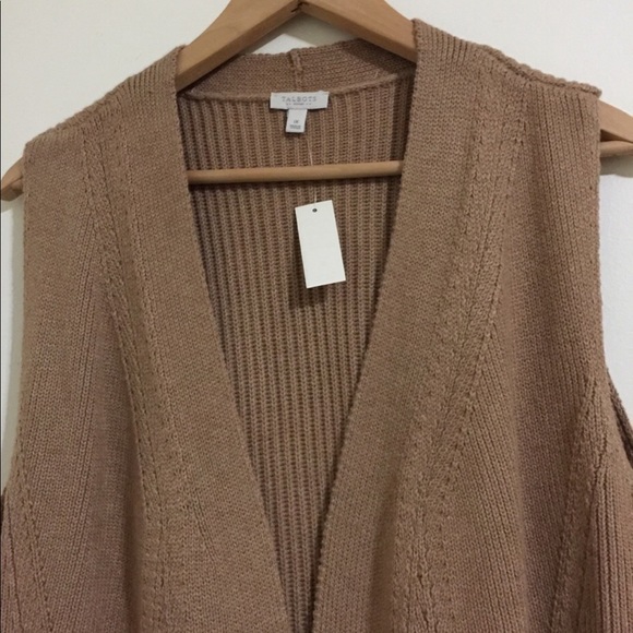 TALBOT FRONT OPEN CARDIGAN SLEEVELESS KNIT WEST - Picture 9 of 10